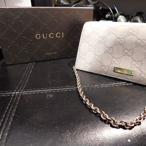 White Gucci clutch